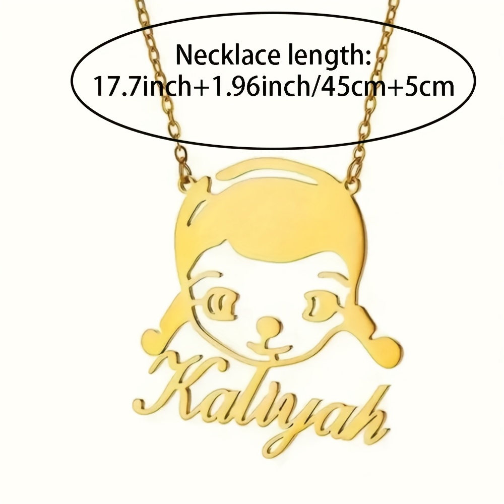 Personalized Delicate Name Pendant Necklace for Women, Custom Gift